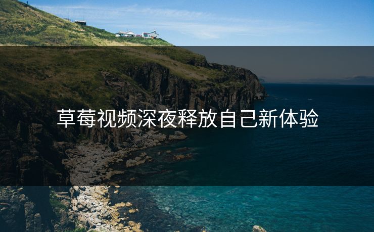 草莓视频深夜释放自己新体验